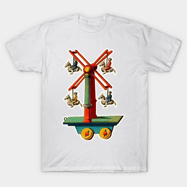 Vintage toy Ferris wheel carousel T-Shirt by Marccelus